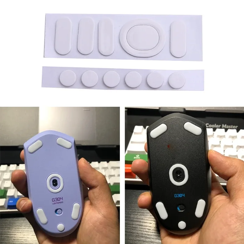 Patins de souris de rechange à bords arrondis pour G304 et G305