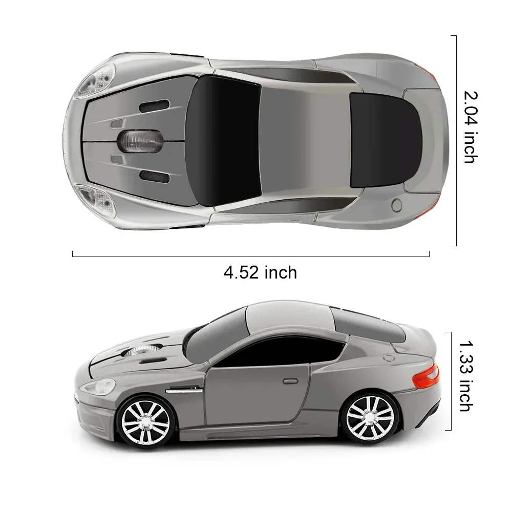 Souris sans fil Aston Martin en forme de voiture de sport - 2,4 GHz - Image 3