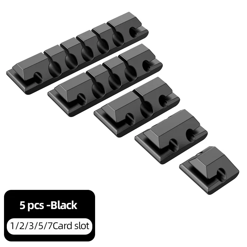 Organisateur de câbles USB en silicone flexible pour bureau slide 7