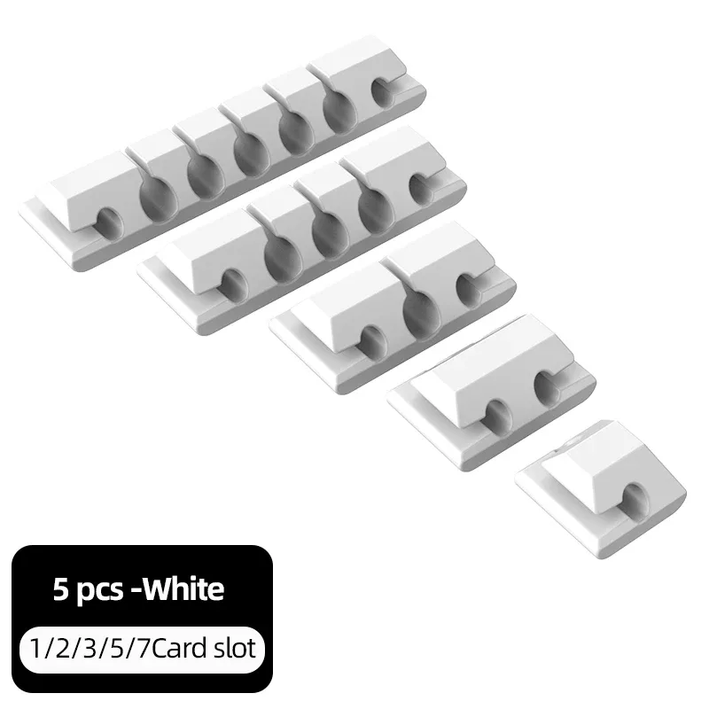 Organisateur de câbles USB en silicone flexible pour bureau slide 12
