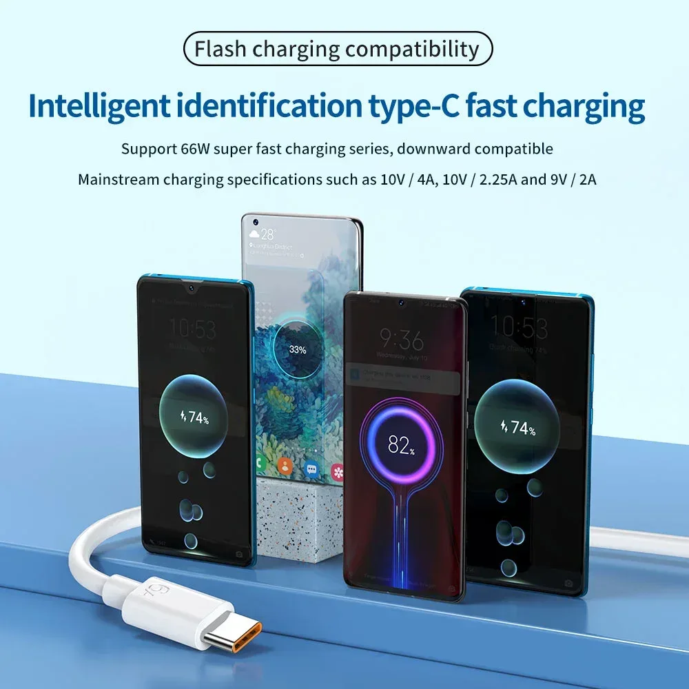 Câble USB vers Type C 6A - Charge Rapide 3.0 et Transfert de Données (0,25 m / 1 m / 1,5 m / 2 m) - Image 6