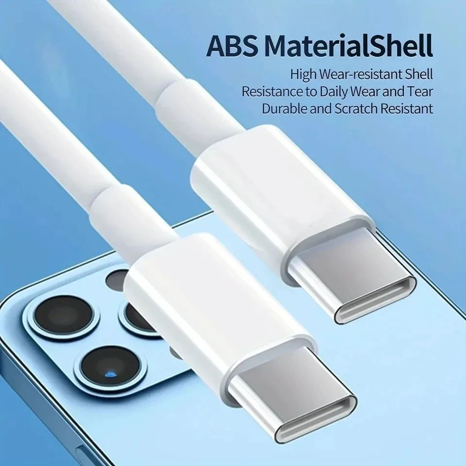 Câble de charge rapide USB-C vers USB-C 100W PD - Image 3