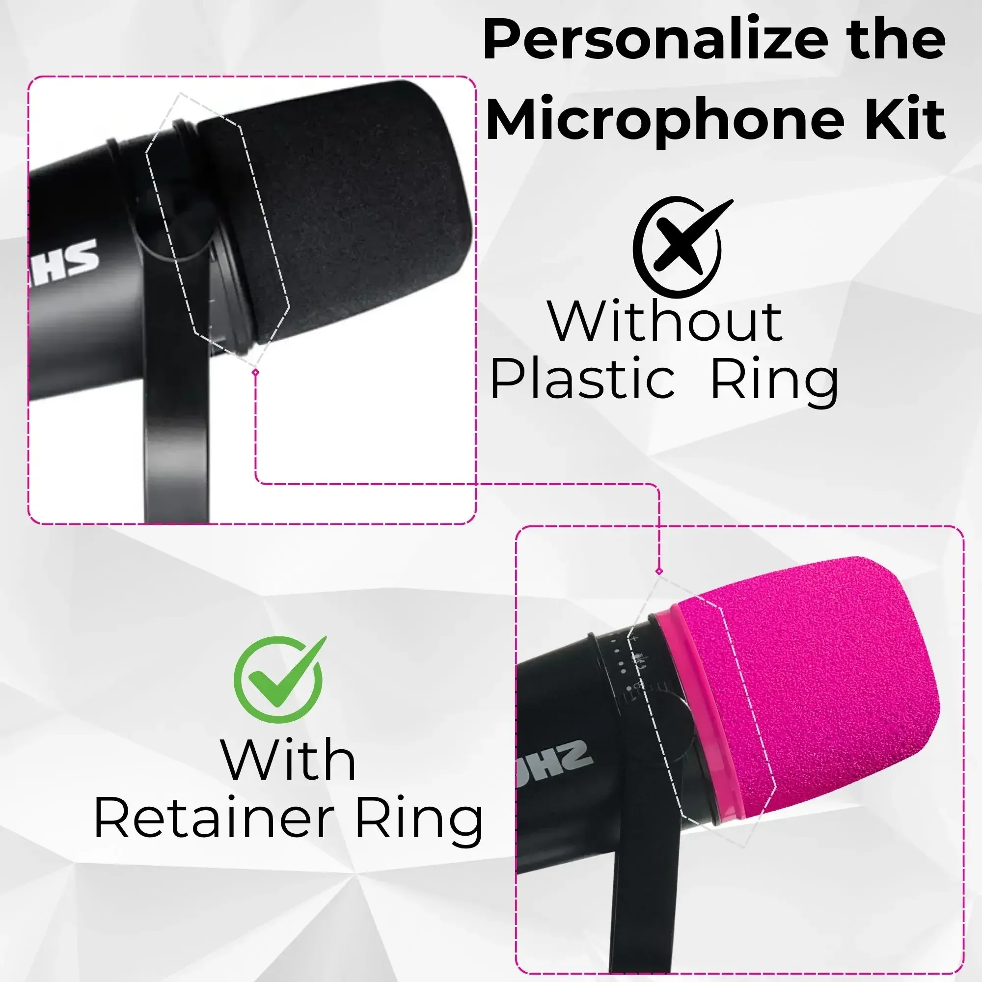 Filtre anti-pop de remplacement pour Shure MV7, MV7+, MV7i et MV7x - Image 4
