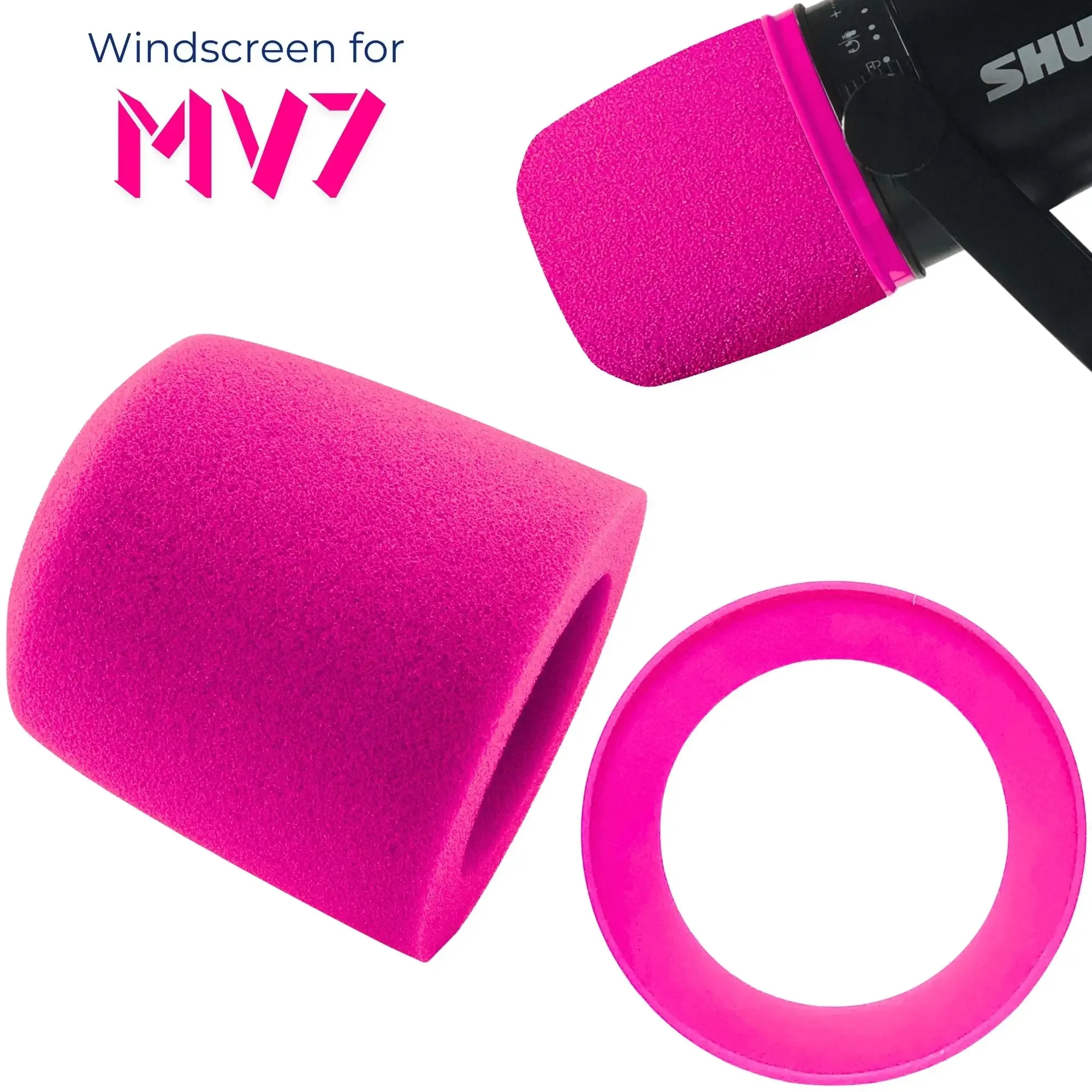 Filtre anti-pop de remplacement pour Shure MV7, MV7+, MV7i et MV7x slide 7