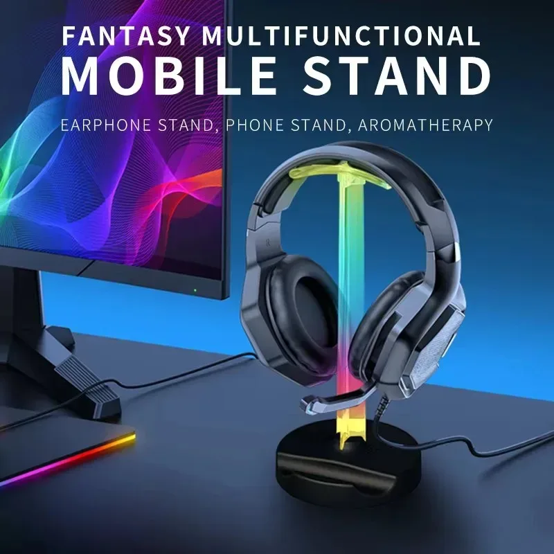 Support de casque gaming RGB avec port USB - Image 2