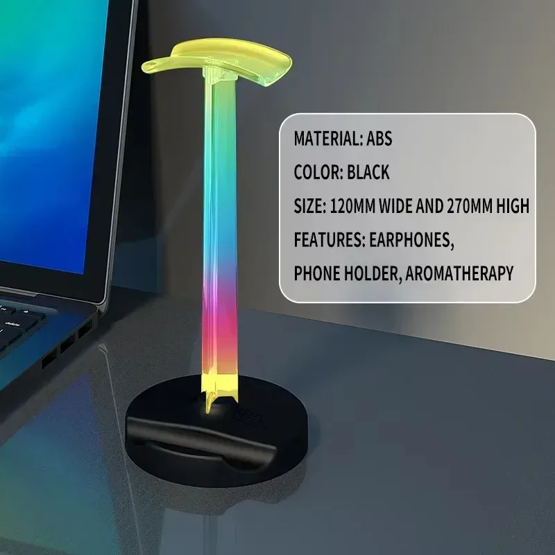 Support de casque gaming RGB avec port USB slide 8