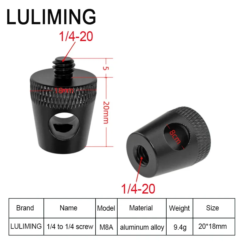 Adaptateur de support 1/4" pour éclairage de camping slide 11