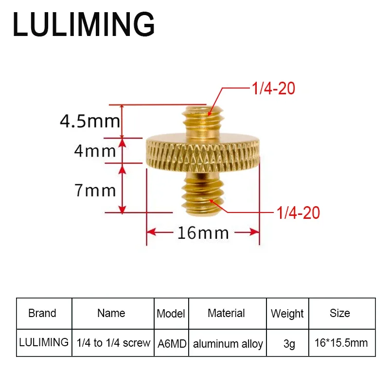 Adaptateur de support 1/4" pour éclairage de camping slide 12