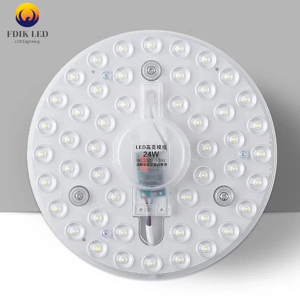 Panneau LED Circulaire SMD pour Plafonnier, 12W-100W, 220V-240V - Image 1
