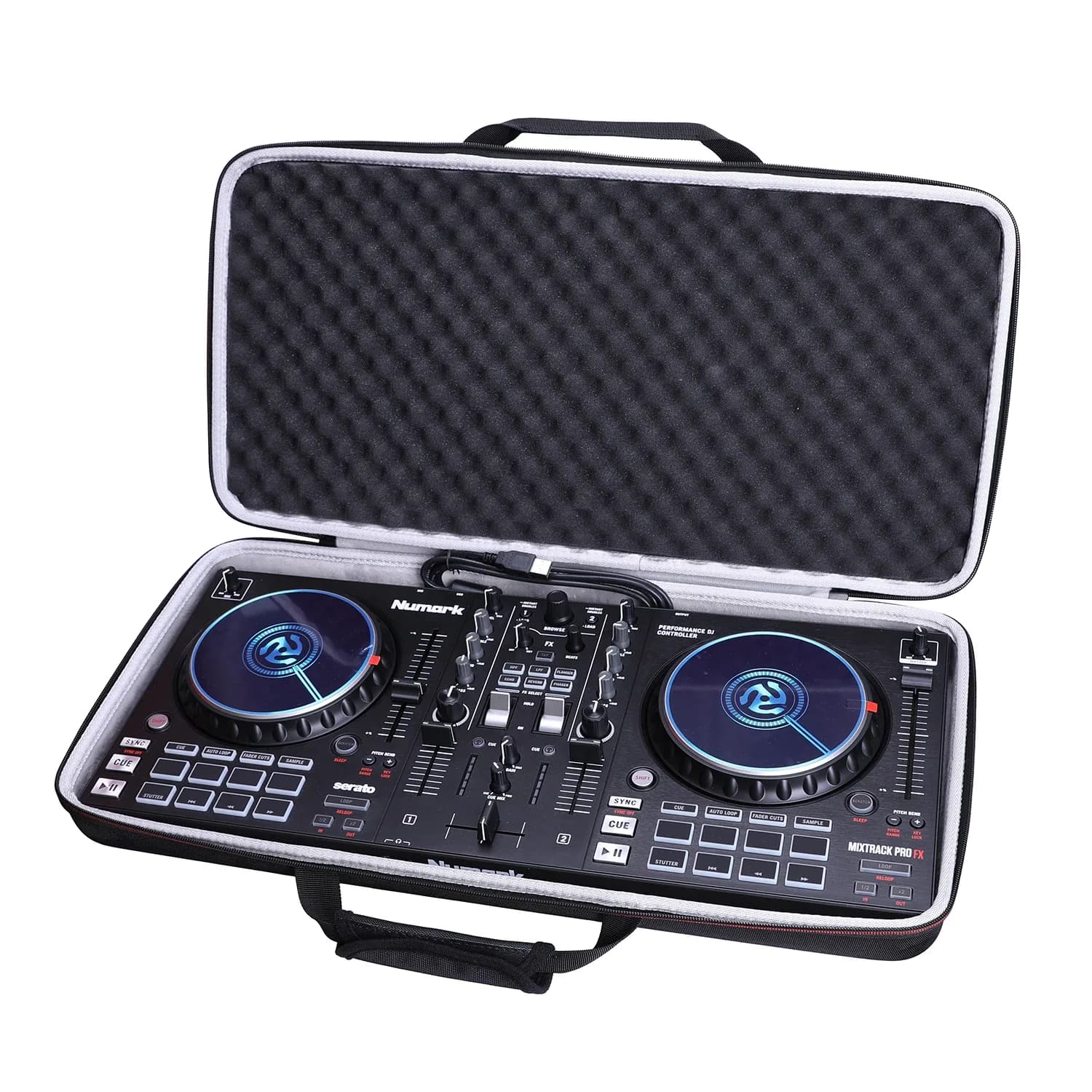 Étui de transport rigide pour Numark Mixtrack Platinum FX et Pro FX (étui seul)