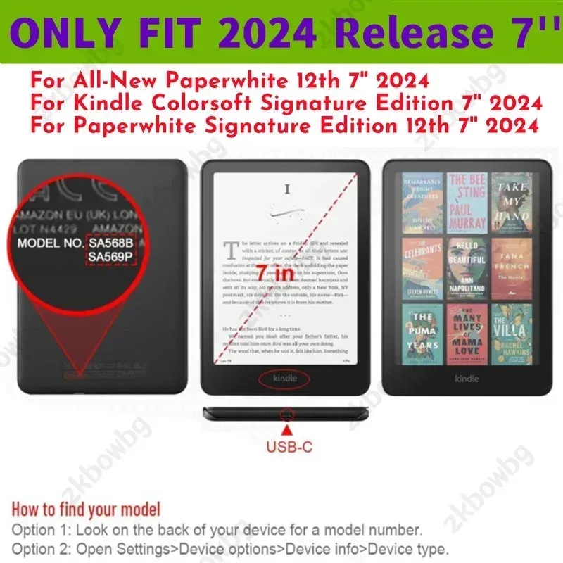 Étui Magnétique pour Kindle Paperwhite (12e génération, 2024), Colorsoft et Signature Edition - Image 2