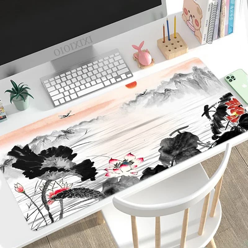 Tapis de souris XXL - Design peinture à l'encre chinoise - Image 3