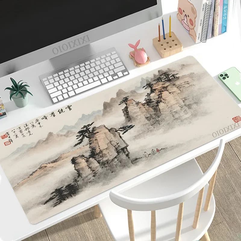 Tapis de souris XXL - Design peinture à l'encre chinoise slide 19
