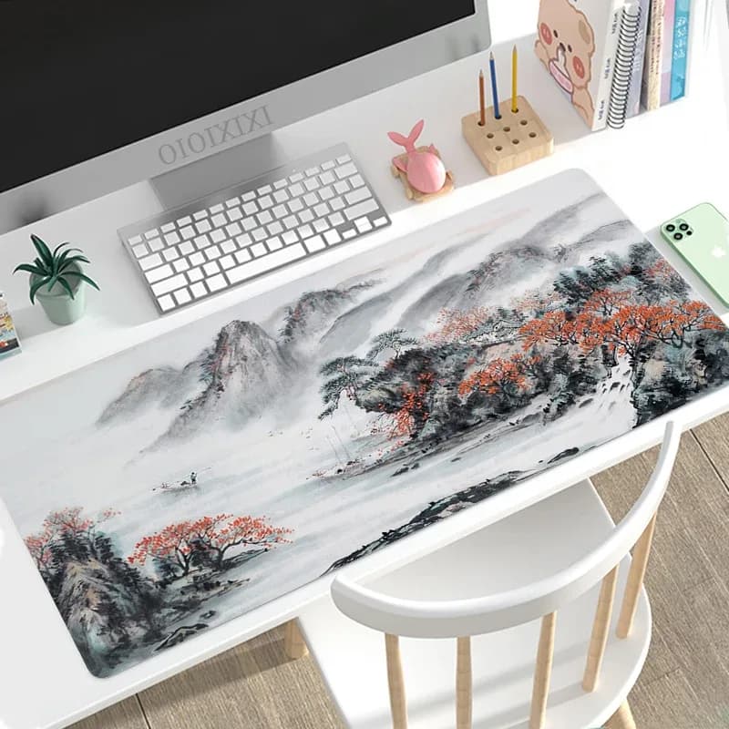 Tapis de souris XXL - Design peinture à l'encre chinoise slide 22