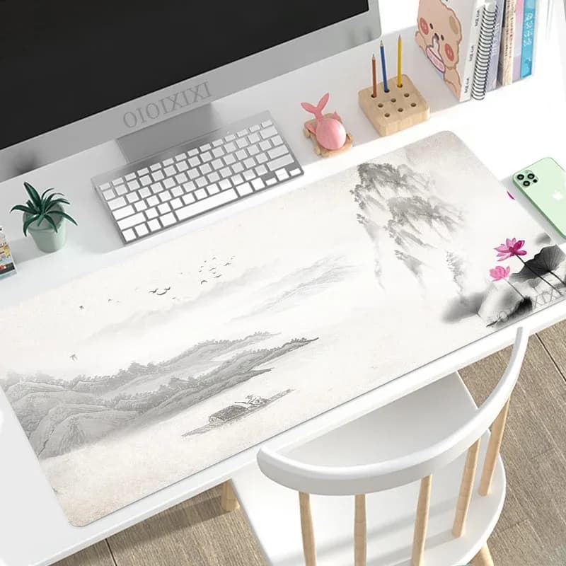 Tapis de souris XXL - Design peinture à l'encre chinoise slide 7