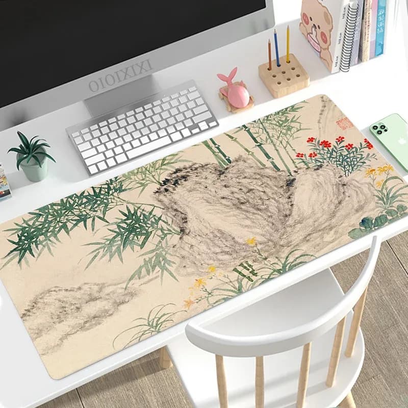 Tapis de souris XXL - Design peinture à l'encre chinoise slide 11