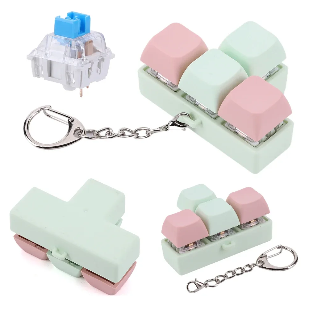 Porte-clés Fidget Clavier Mécanique à 4 Touches - Jouet Anti-stress - Image 2