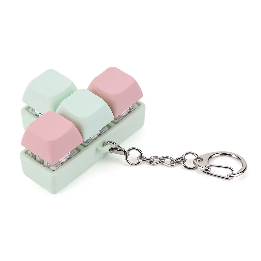 Porte-clés Fidget Clavier Mécanique à 4 Touches - Jouet Anti-stress - Image 5