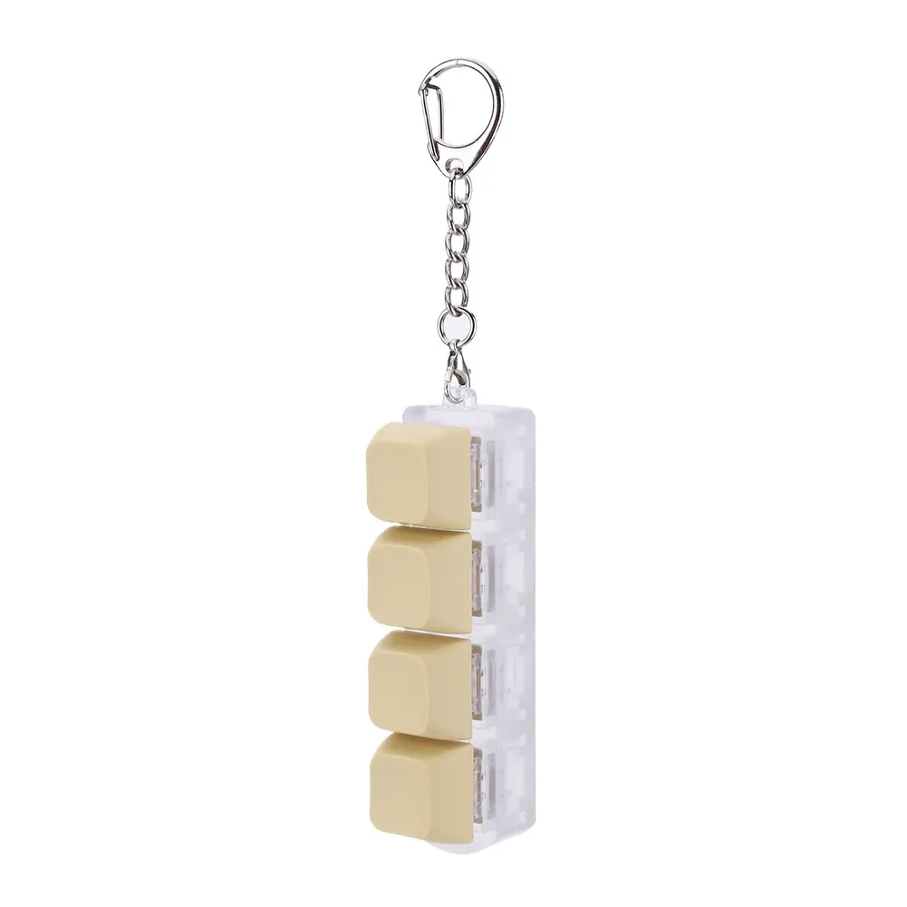 Porte-clés Fidget Clavier Mécanique à 4 Touches - Jouet Anti-stress slide 22