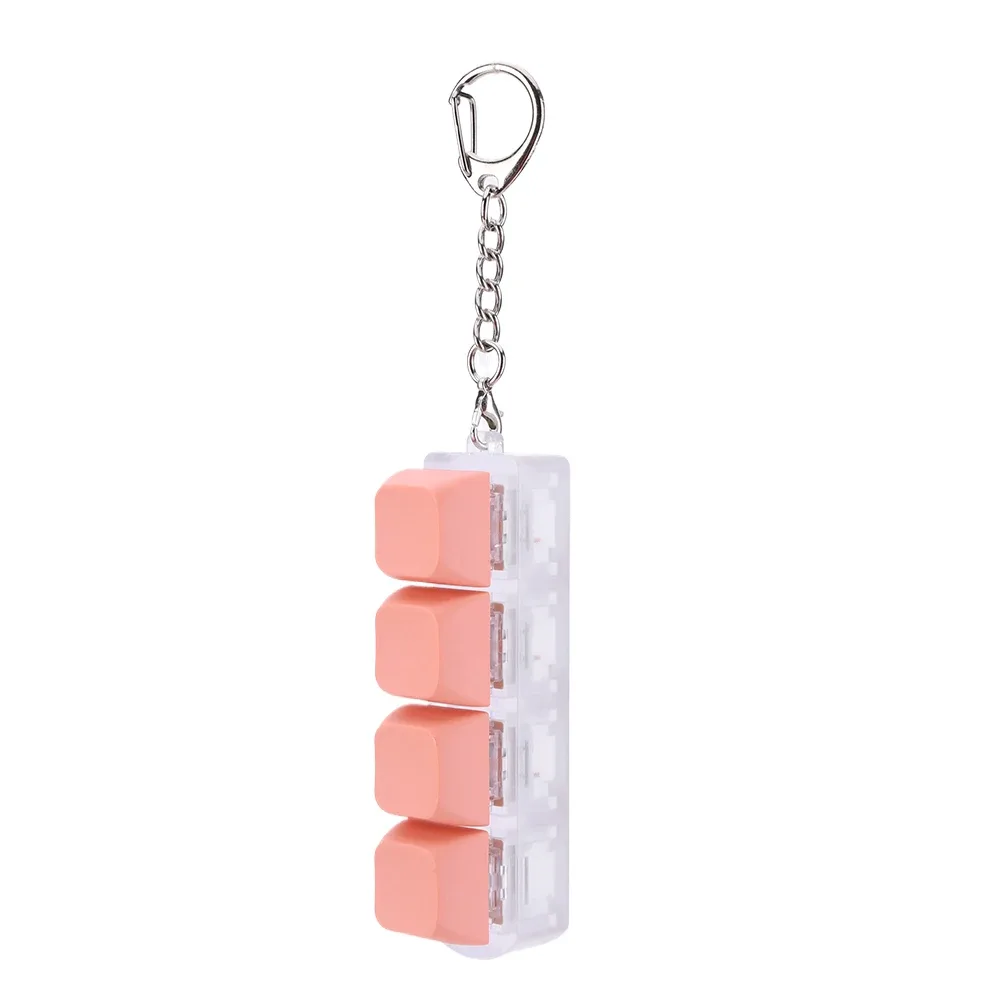 Porte-clés Fidget Clavier Mécanique à 4 Touches - Jouet Anti-stress slide 8