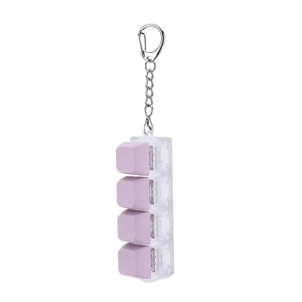 Porte-clés Fidget Clavier Mécanique à 4 Touches - Jouet Anti-stress slide 7