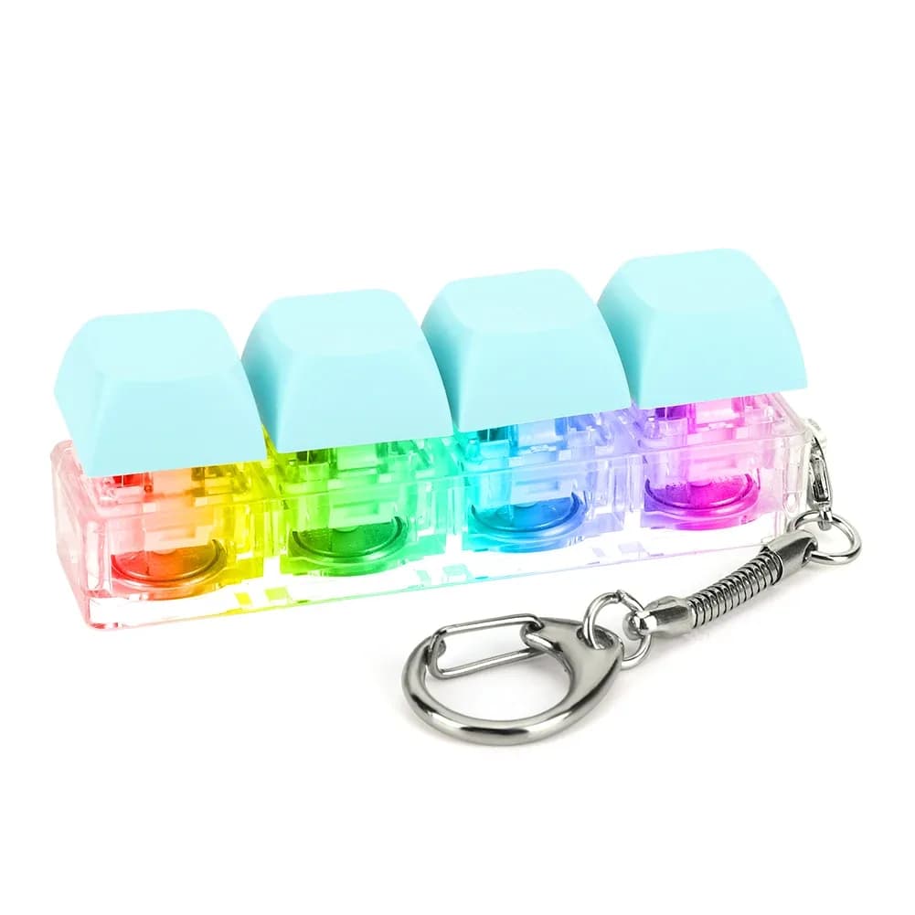Porte-clés Fidget Clavier Mécanique à 4 Touches - Jouet Anti-stress slide 31
