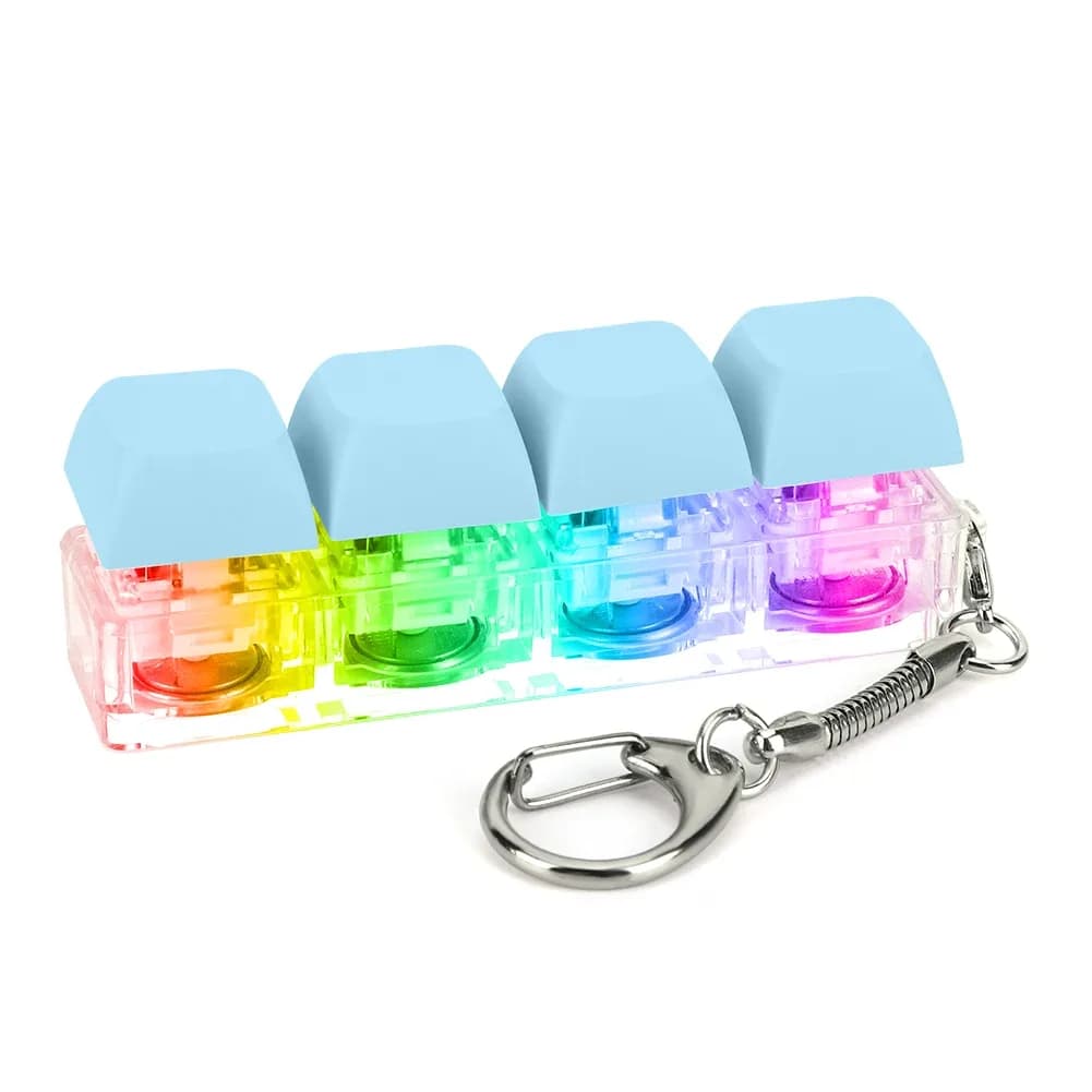Porte-clés Fidget Clavier Mécanique à 4 Touches - Jouet Anti-stress slide 30