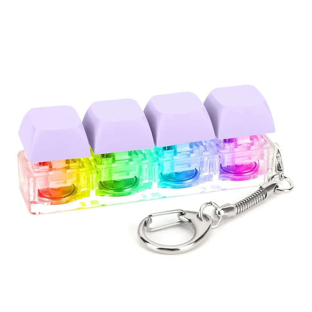 Porte-clés Fidget Clavier Mécanique à 4 Touches - Jouet Anti-stress slide 28
