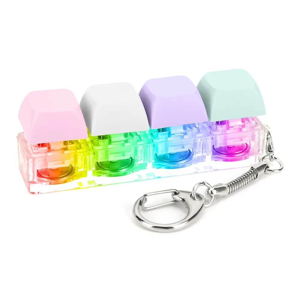 Porte-clés Fidget Clavier Mécanique à 4 Touches - Jouet Anti-stress slide 26