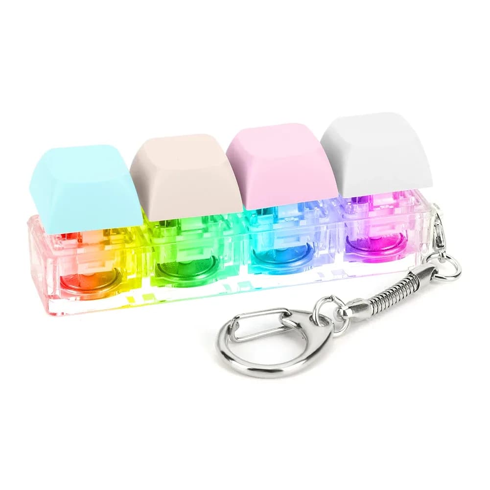 Porte-clés Fidget Clavier Mécanique à 4 Touches - Jouet Anti-stress slide 25