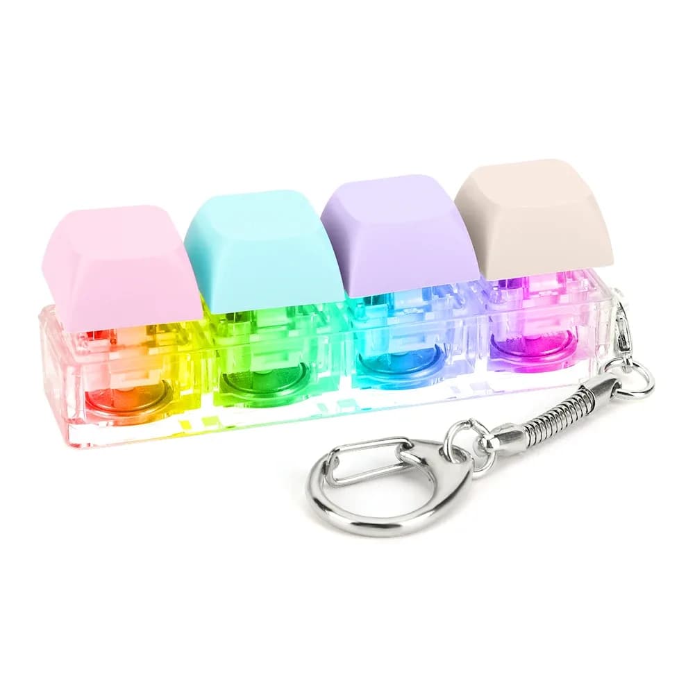 Porte-clés Fidget Clavier Mécanique à 4 Touches - Jouet Anti-stress slide 24