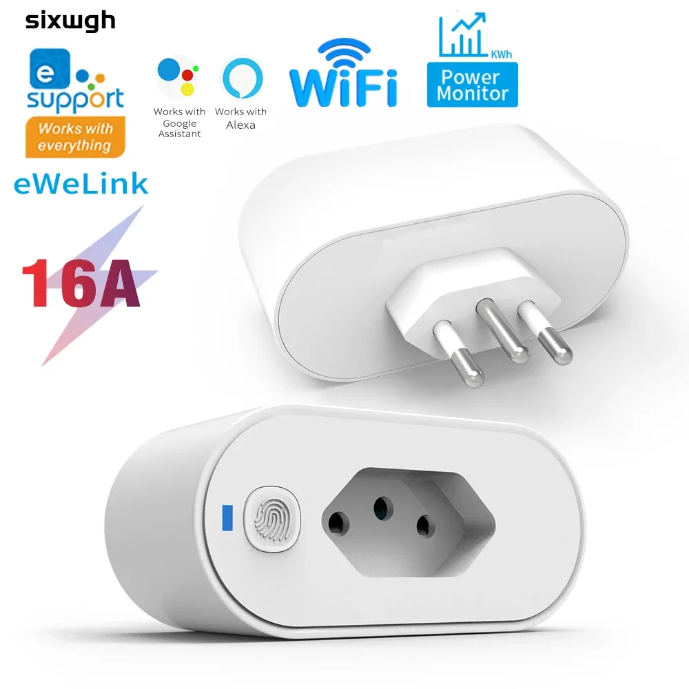 Prise Connectée Wi-Fi eWeLink - Norme Brésilienne