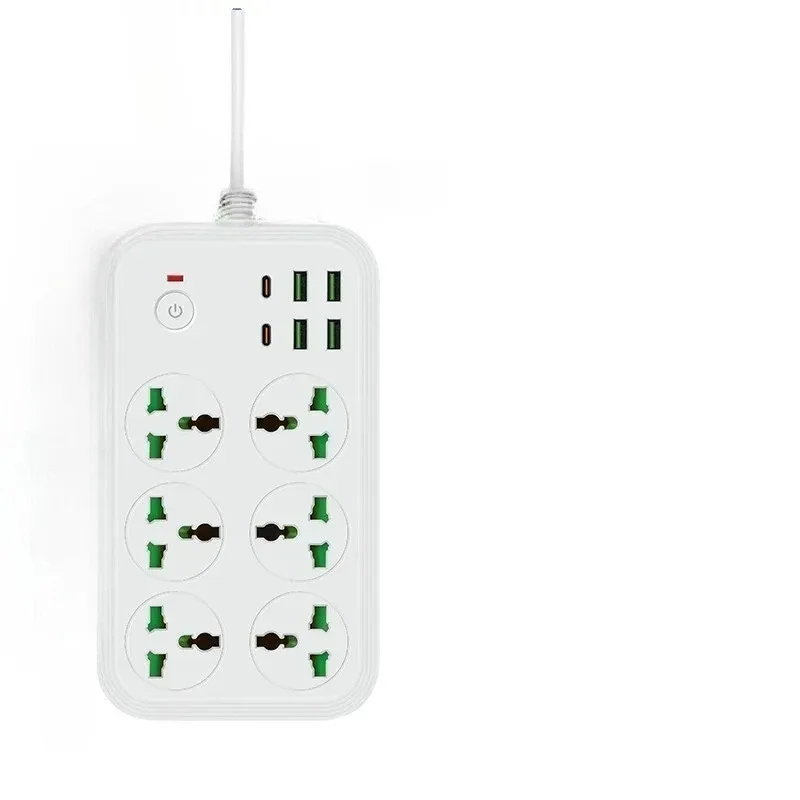 Multiprise universelle avec port USB-C 20W (QC 3.0) et protection contre les surtensions - Câble 2m slide 10