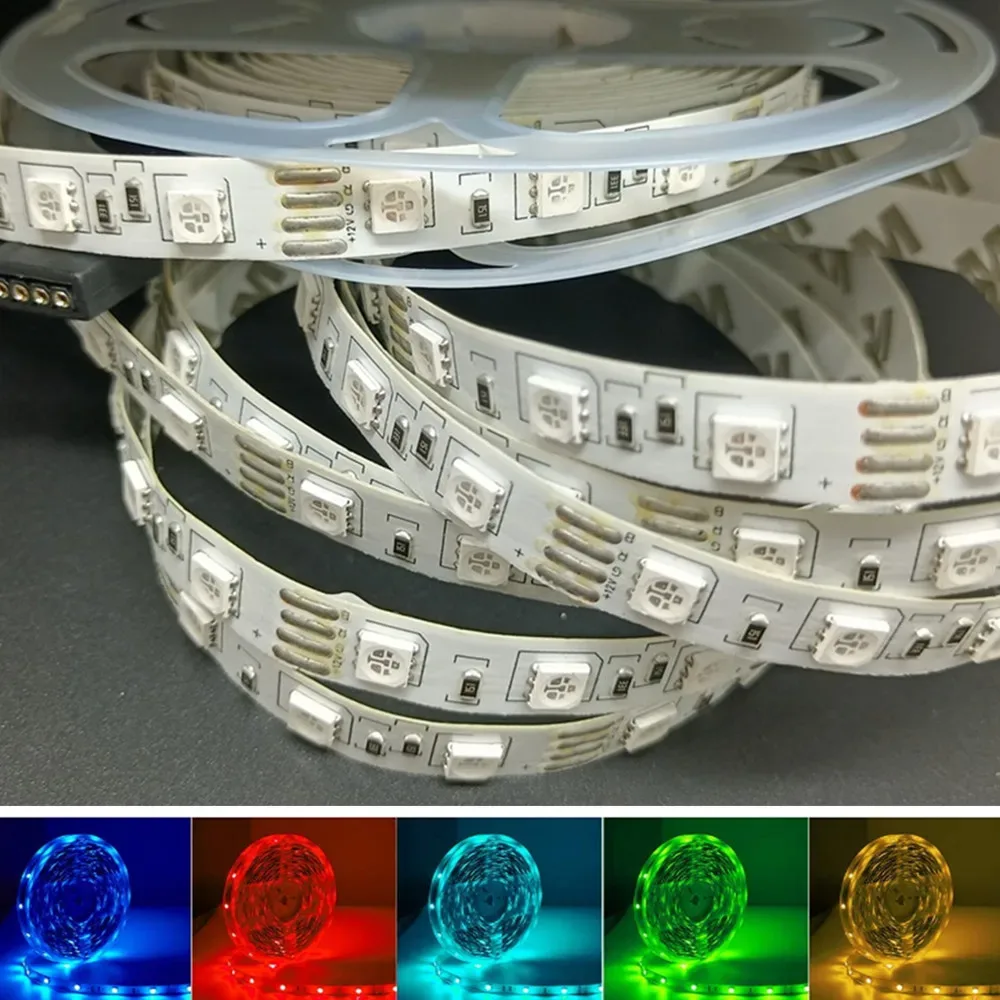 Ruban LED RGB 5050 Flexible et Étanche IP65 - 12V/24V pour Camion - Image 1