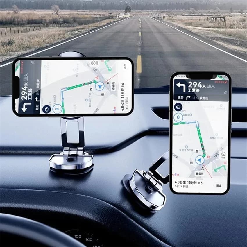 Support de téléphone magnétique pour voiture, pliable et rotatif à 360° slide 6