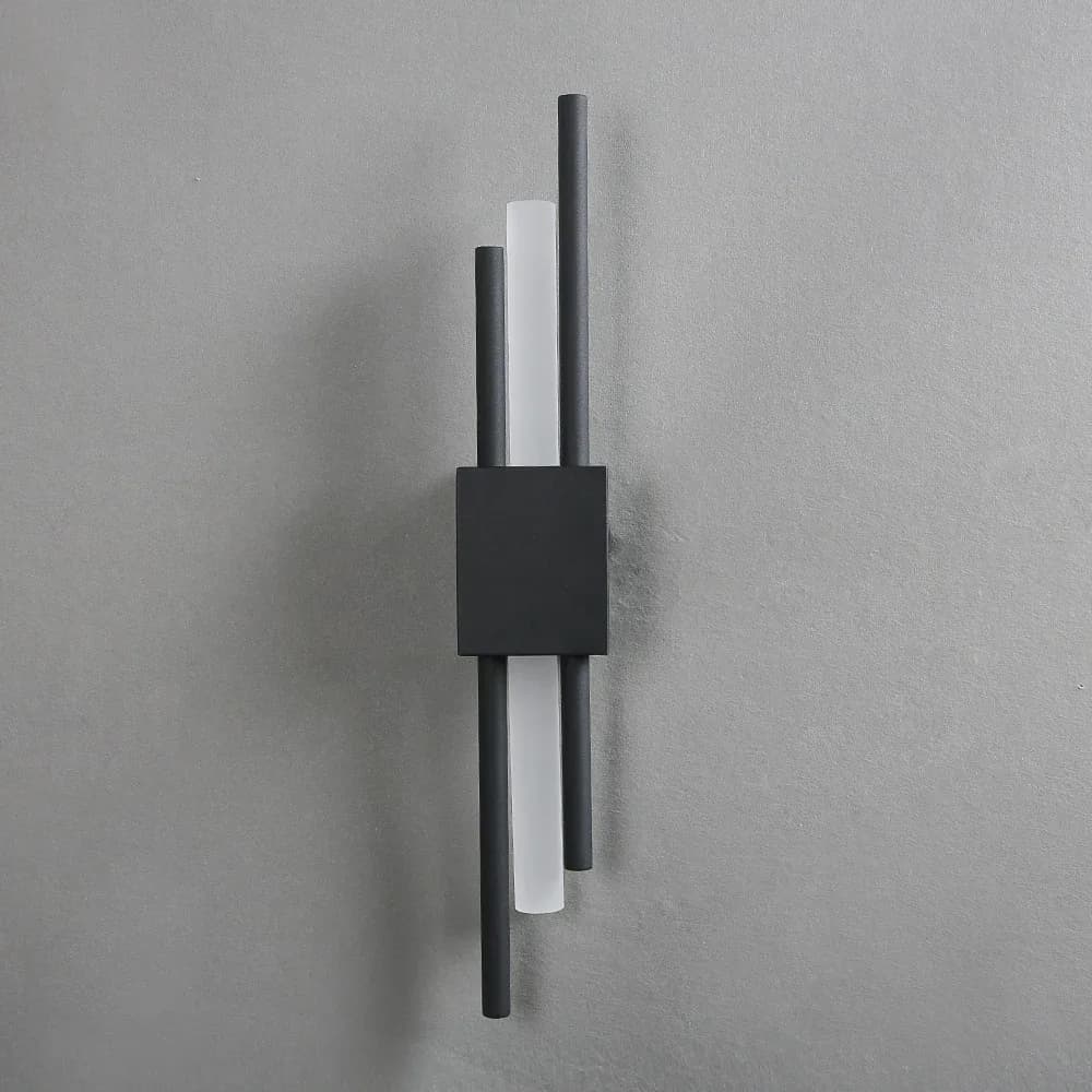 Applique murale LED moderne en métal et acrylique - Noir et Bronze Laiton - Image 5