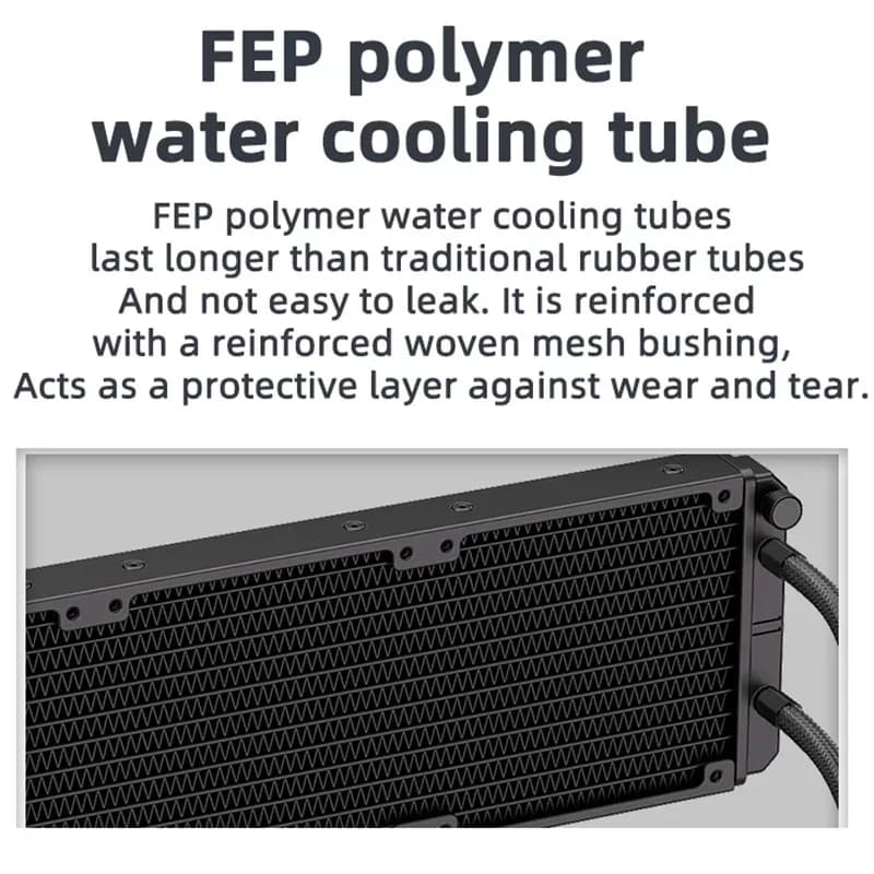 TEUCER AF-S240 - Kit de Refroidissement Liquide AIO 240mm pour Processeur avec Ventilateurs RGB - Compatible Intel LGA1700/115x et AMD AM4/AM5 slide 6