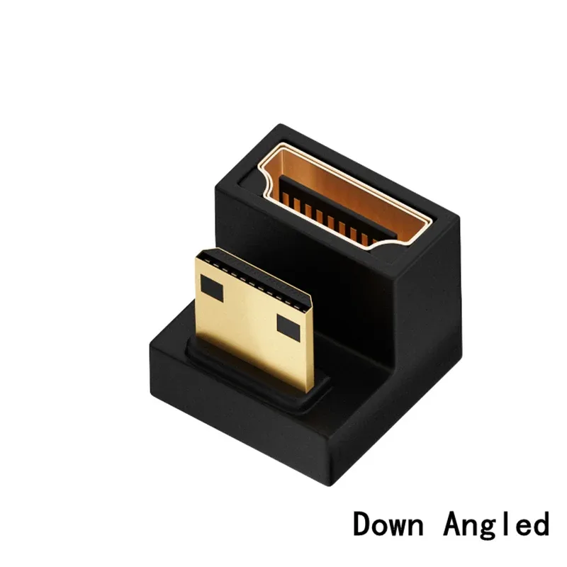 Adaptateur d'extension Mini HDMI vers HDMI 8K - Mâle vers Femelle - Angle à 90° - Image 3