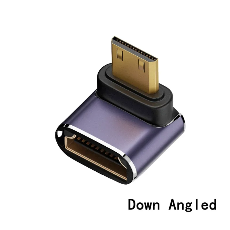 Adaptateur d'extension Mini HDMI vers HDMI 8K - Mâle vers Femelle - Angle à 90° - Image 6