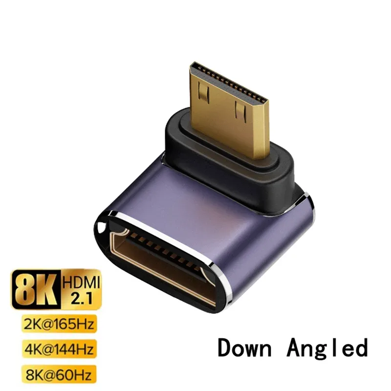 Adaptateur d'extension Mini HDMI vers HDMI 8K - Mâle vers Femelle - Angle à 90° slide 13