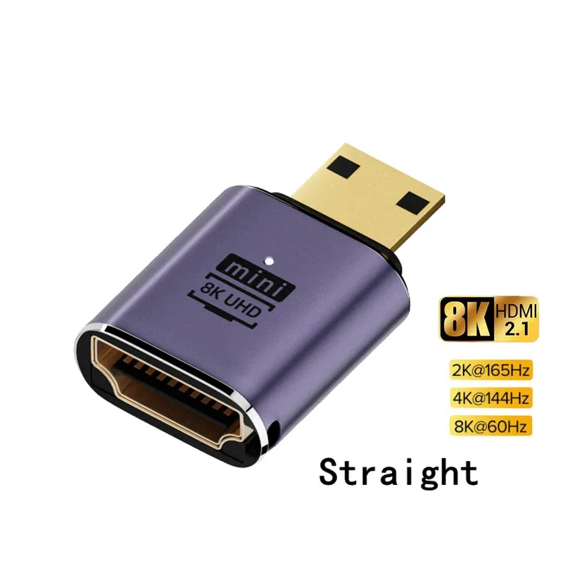 Adaptateur d'extension Mini HDMI vers HDMI 8K - Mâle vers Femelle - Angle à 90° slide 12