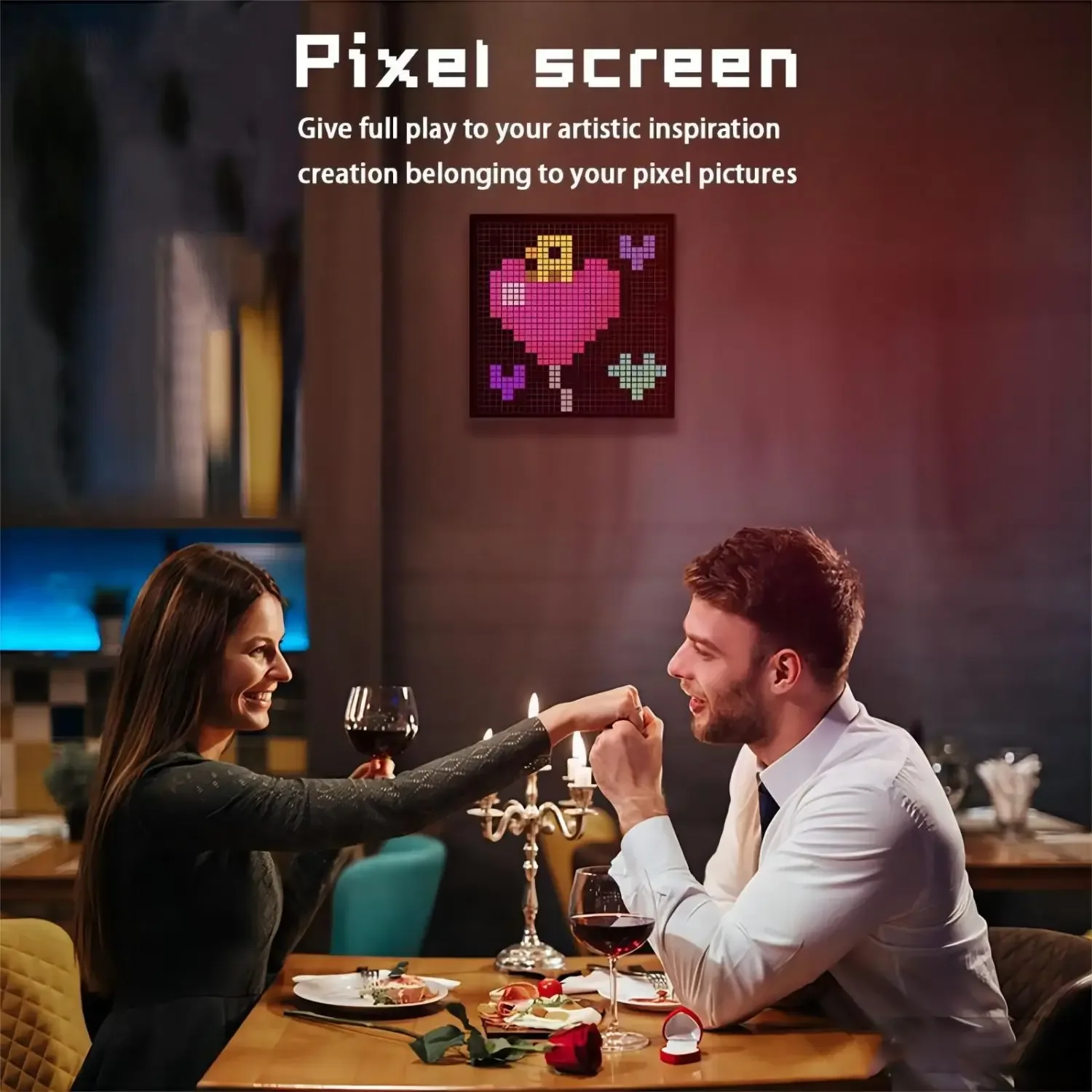 Écran Matriciel LED Pixel Art Intelligent - RGB, Bluetooth avec Contrôle par Application slide 2