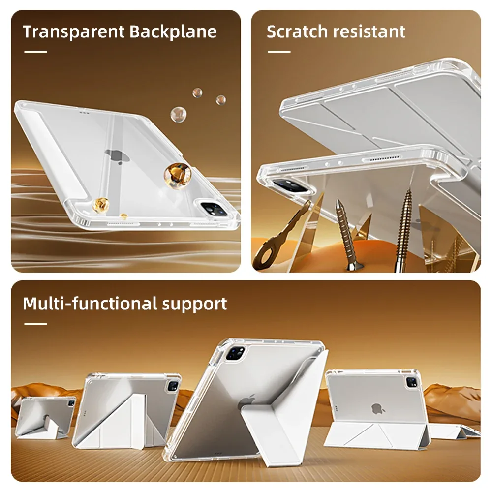 Étui Magnétique Pliable pour iPad Pro, iPad Air et iPad (9,7 à 13 pouces) slide 2