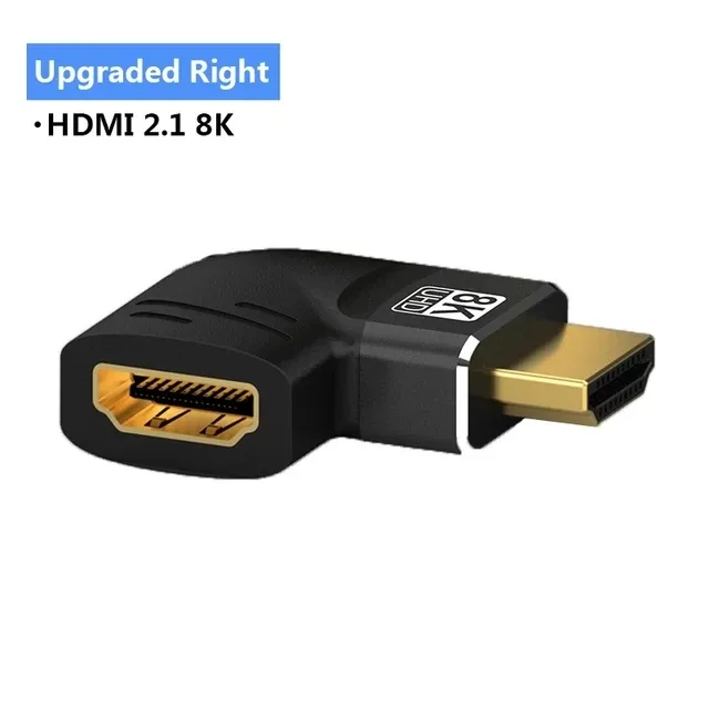Adaptateur HDMI 2.1 8K Coudé (90° et 270°) Mâle vers Femelle - 48 Gbps, 8K@60Hz / 4K@120Hz slide 11