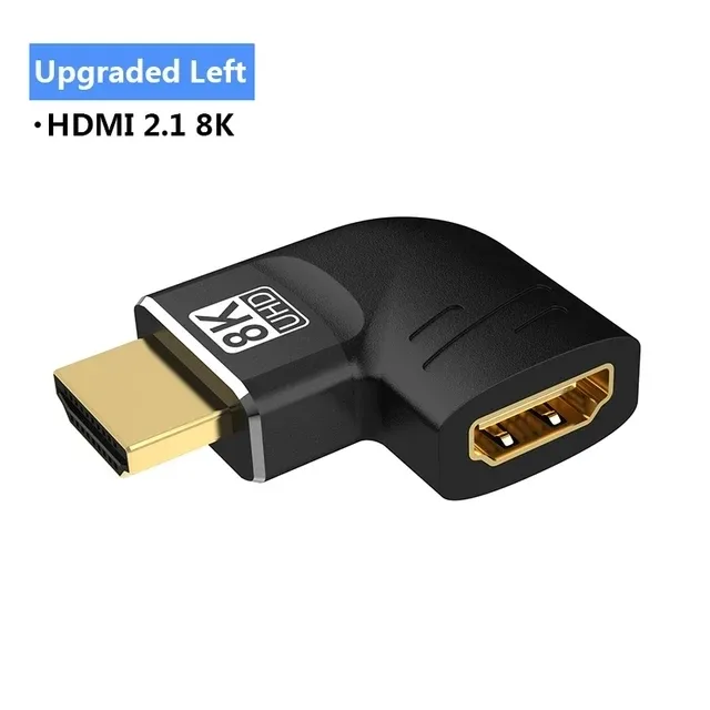 Adaptateur HDMI 2.1 8K Coudé (90° et 270°) Mâle vers Femelle - 48 Gbps, 8K@60Hz / 4K@120Hz slide 12
