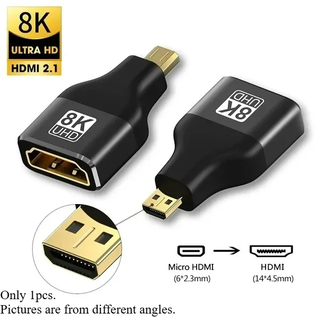Adaptateur HDMI 2.1 8K Coudé (90° et 270°) Mâle vers Femelle - 48 Gbps, 8K@60Hz / 4K@120Hz slide 13