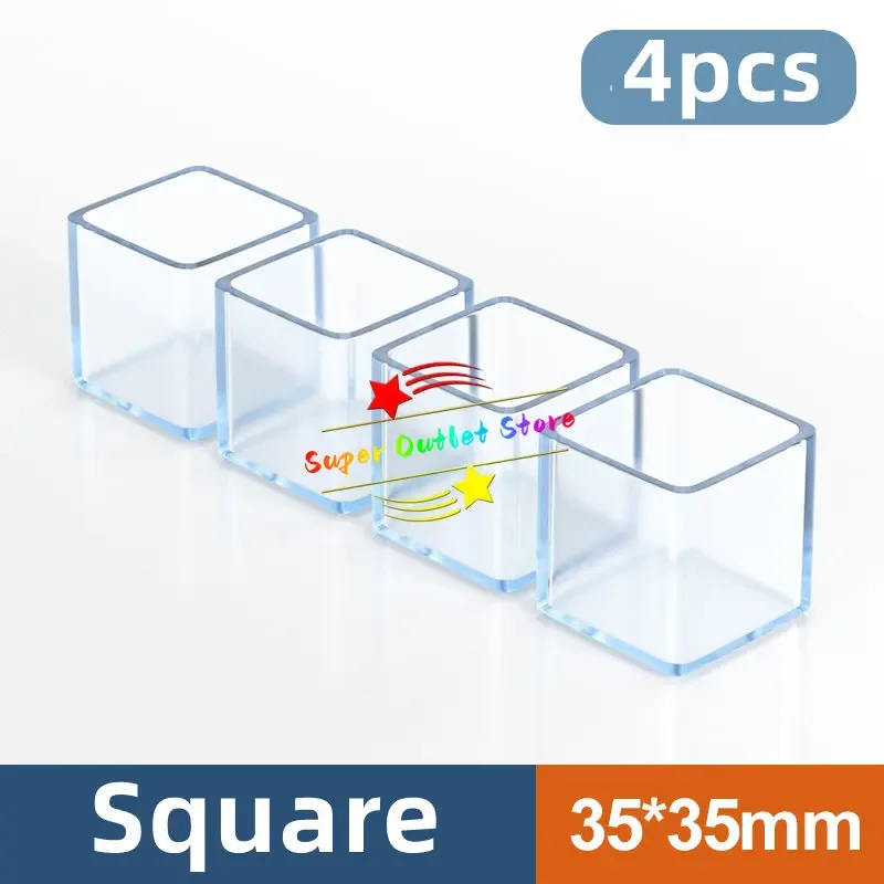 Embouts de protection pour pieds de chaise et de meuble - Transparents et antidérapants slide 25