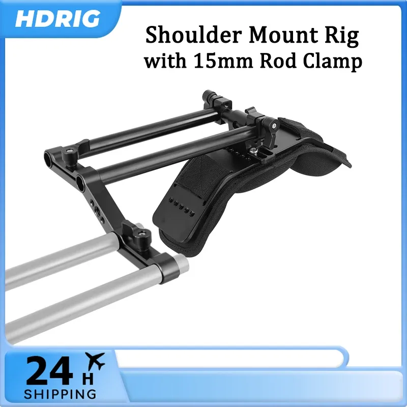 HDRIG Support de montage déporté en Z avec pince de 15 mm pour caméscopes et reflex numériques
