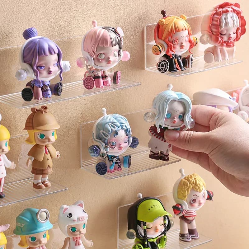 Vitrine murale transparente en acrylique pour figurines - Image 3
