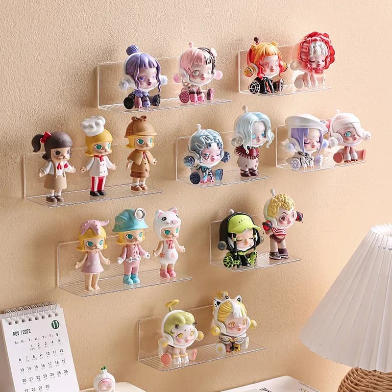 Vitrine murale transparente en acrylique pour figurines - Image 5